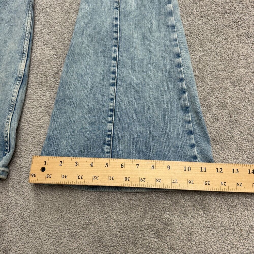 Free People We The Free Jayde Flared Button Fly Denim Jeans Womens 29 High Rise - Picture 13 of 15